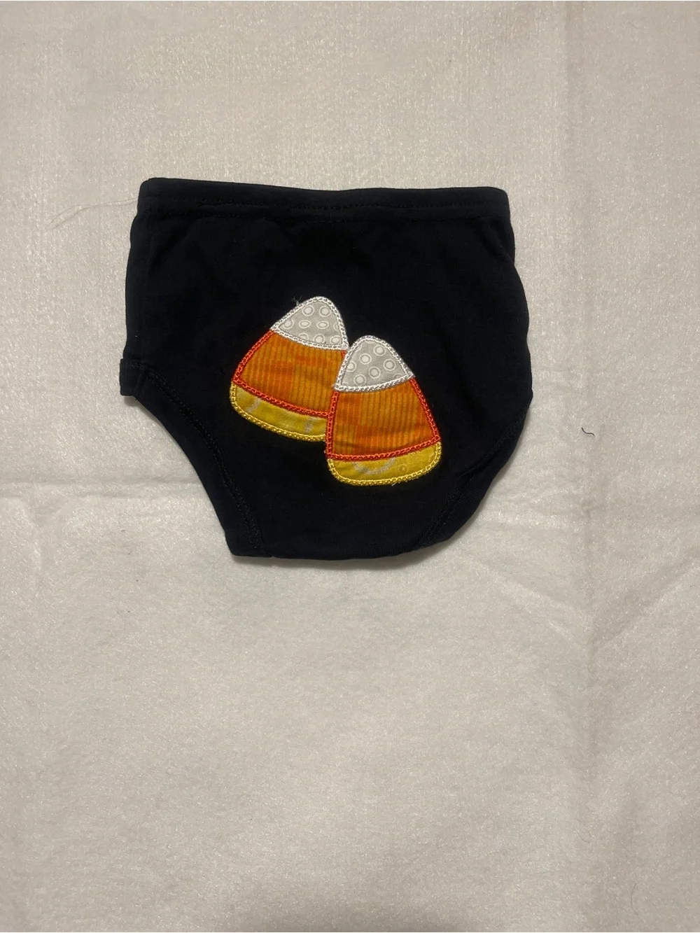 NWOT Rabbit Skins Embroidered Candy Corn Halloween Diaper Cover Bloomers NB